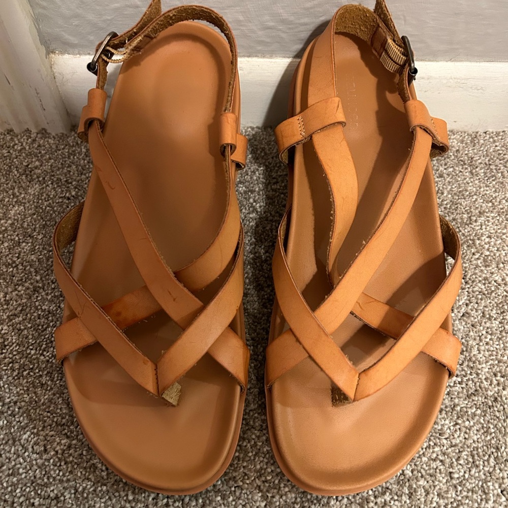 Maurices Tan Strappy Sandals